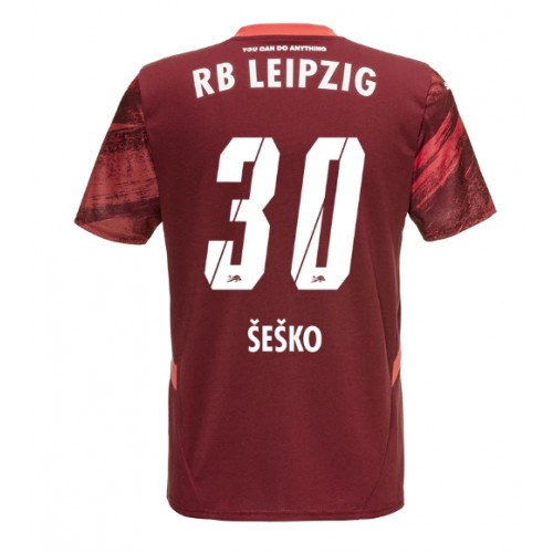 Fotbalové Dres RB Leipzig Benjamin Sesko #30 Venkovní 2024-25 Krátký Rukáv